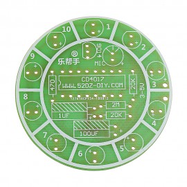 10pcs DIY LED Flash Kit Colorful Acoustic Rotating LED Lamp Kit