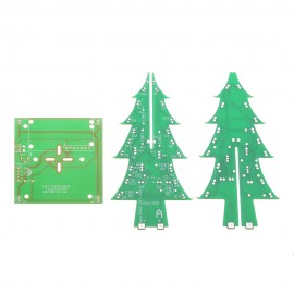 Upgraded Version DIY Colorful Christmas Tree Electronic Production Kit With Power Cable