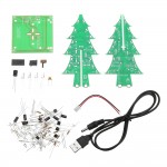 Upgraded Version DIY Colorful Christmas Tree Electronic Production Kit With Power Cable
