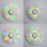 3pcs Geekcreit DIY Round Triangle LED POV Rotation Hand Spinner SMD Learning Kit
