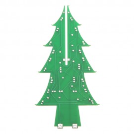 Upgraded Version DIY Colorful Christmas Tree Electronic Production Kit With Power Cable