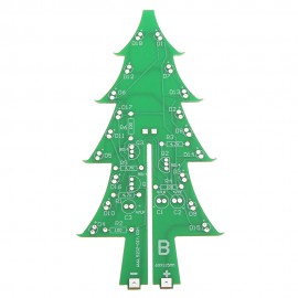 Upgraded Version DIY Colorful Christmas Tree Electronic Production Kit With Power Cable